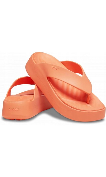 Slapi Flip-Flop Femei, Crocs, Gataway Platform 209410 Flip, Roz, 41-42v