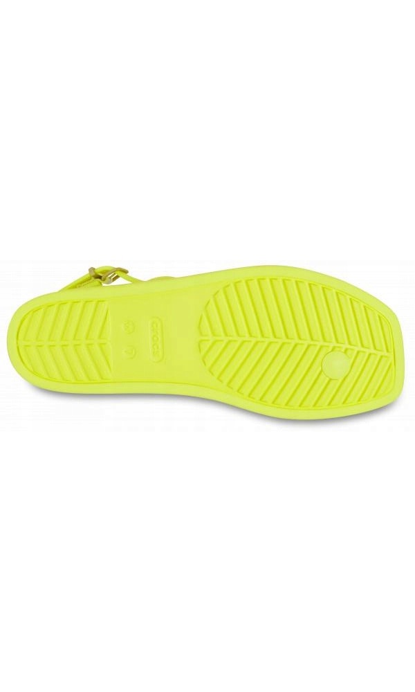 Slapi Flip-Flop Femei, Crocs, Miami Thong 209793 Flip, Galben, 36