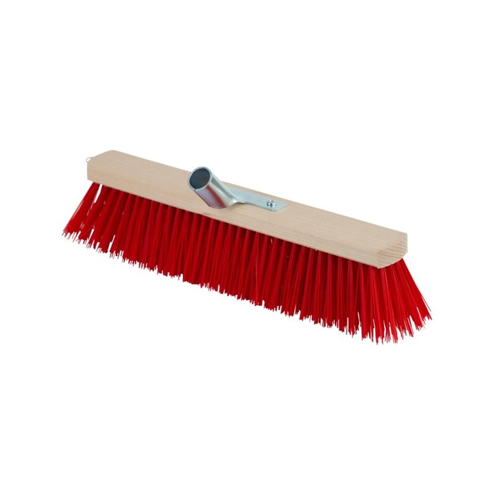 KERBL seprű, faroktámasztással, elasztán sörtékkel, piros, 40 cm