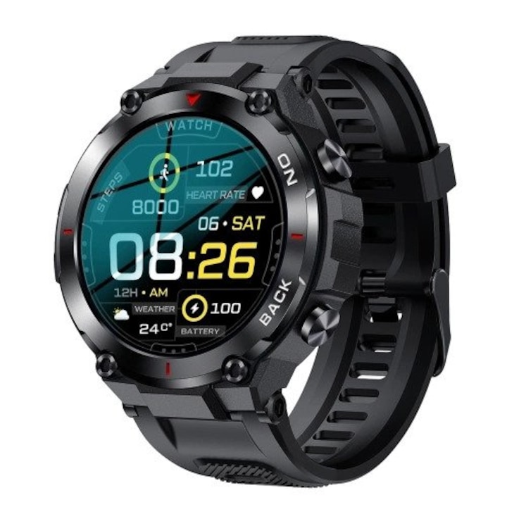 Smartwatch Samsung SM-L705FZS2PHE, Bluetooth, Wi Fi, Negru