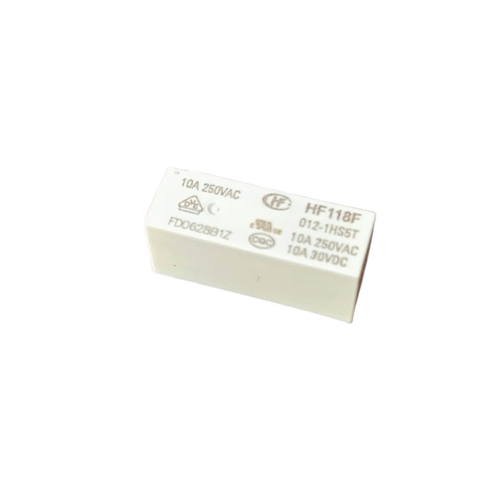 Електромагнитно реле 12VDC 10A SPST-NO THT HF118F/012-1HS5T