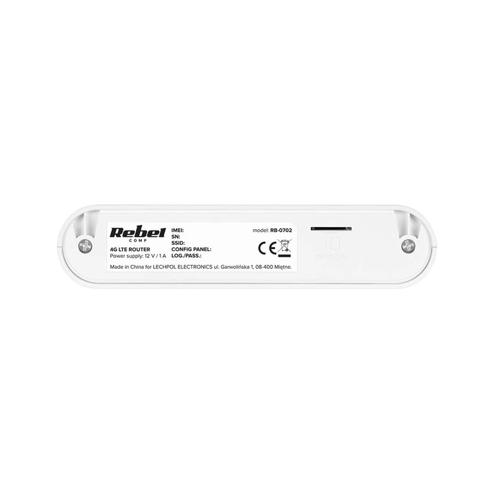 Router Wi-Fi Rebel RB-702 4G LTE Port LAN RJ45