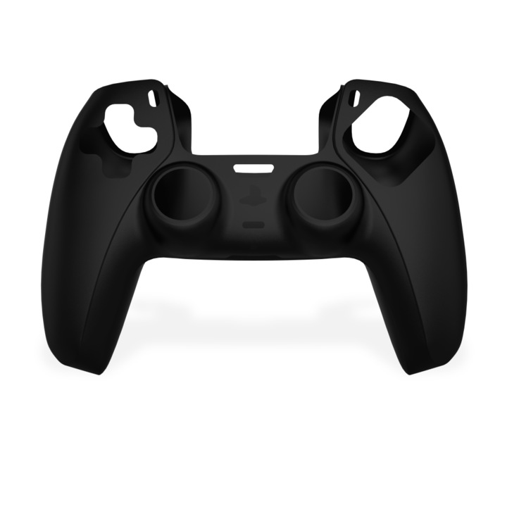 QWare Gaming Silicone Sleeve, Kontroller boritás, PlayStation 5, DualSense, Vízálló, Szilikon, Fekete