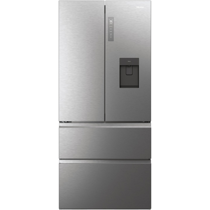 Haier HFW7819EWMP Side by side francia ajtós, 537 l, Total No Frost, E osztály, Air Surround, Humidity Zone, MyZone, ABT, DayLight, Fresher Pad, WiFi/ hOn app, Vízadagoló, H 192 cm, Rozsdamentes acél