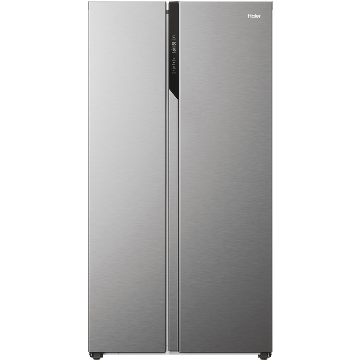 Haier HSR5918DNMP Side by side hűtőszekrény, 528 l, Total No Frost, Multi légáramlás, D energiaosztály, SuperCooling, SuperFreezing, Vakáció mód, M 177 cm, Inox