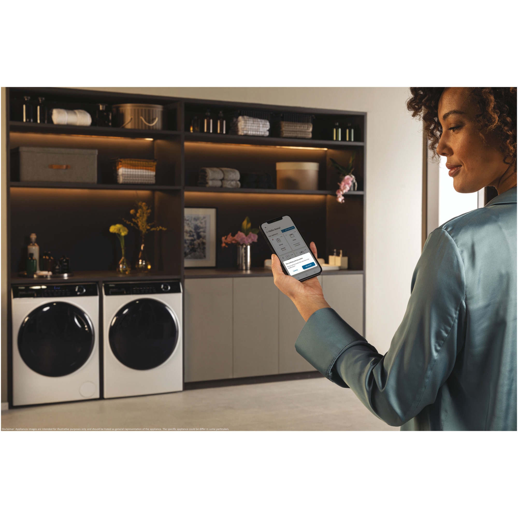Masina de spalat Haier HW80-B14959EU1-S, 8 kg, 1400 rpm, Motor Direct Motion, Clasa A, Refresh, WiFi, Steam, Alb