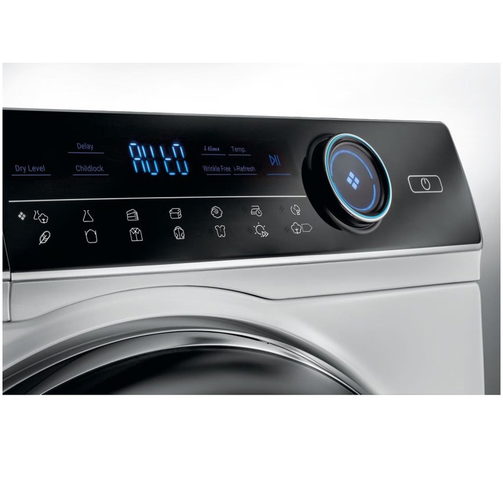 Uscator de rufe Haier HD90-A2979N-S, Pompa de caldura, 9 kg, Clasa A++, i-Refresh, Dry Sensor, Alb