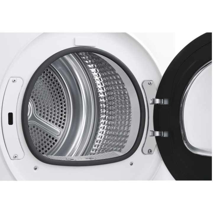 Uscator de rufe Haier HD90-A2979N-S, Pompa de caldura, 9 kg, Clasa A++, i-Refresh, Dry Sensor, Alb