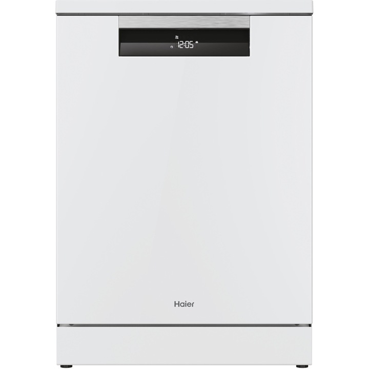 Съдомиялна Haier XF 4A4M4PW, 14 комплекта, 10 програми, Клас A, Инверторен мотор, WiFi, H-Spray Arm, Flex Zone, Part Light, Powerwash, Automatic Open Door, 60 см, Бял