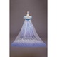 Rochie Elsa Frozen 2 pentru Copii, Set cu Peruca, Bijuterii si Accesorii, EvrikaUnity®, Regina Ghetii, Tesatura Premium, 5-6 ani, 130 cm, Albastru/ Mov/ Alb