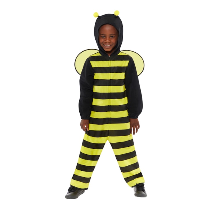 Costum albina Onesie KidMania® pentru copii, 4-6 ani, 110 cm