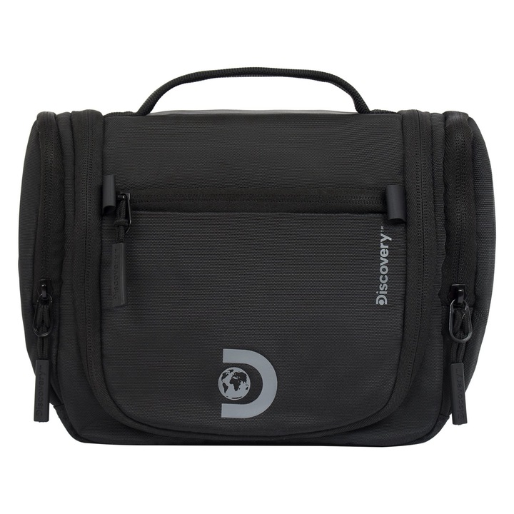 Discovery, unisex Metropolis cipzáras zsebtok, fekete