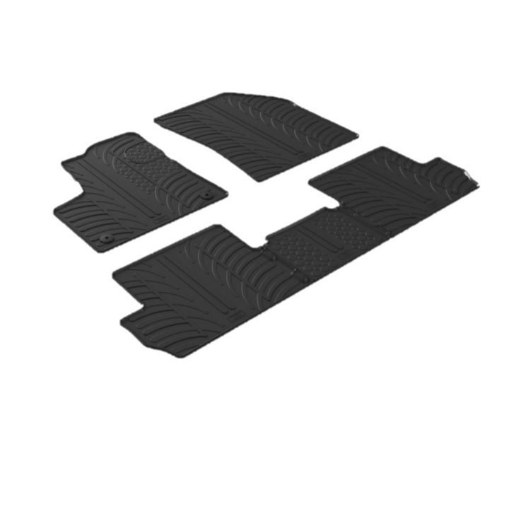 Set covorase auto din cauciuc Peugeot 3008 09.2016- (Manual/ Automat/ Hybrid), Negru, Gledring, 5 buc