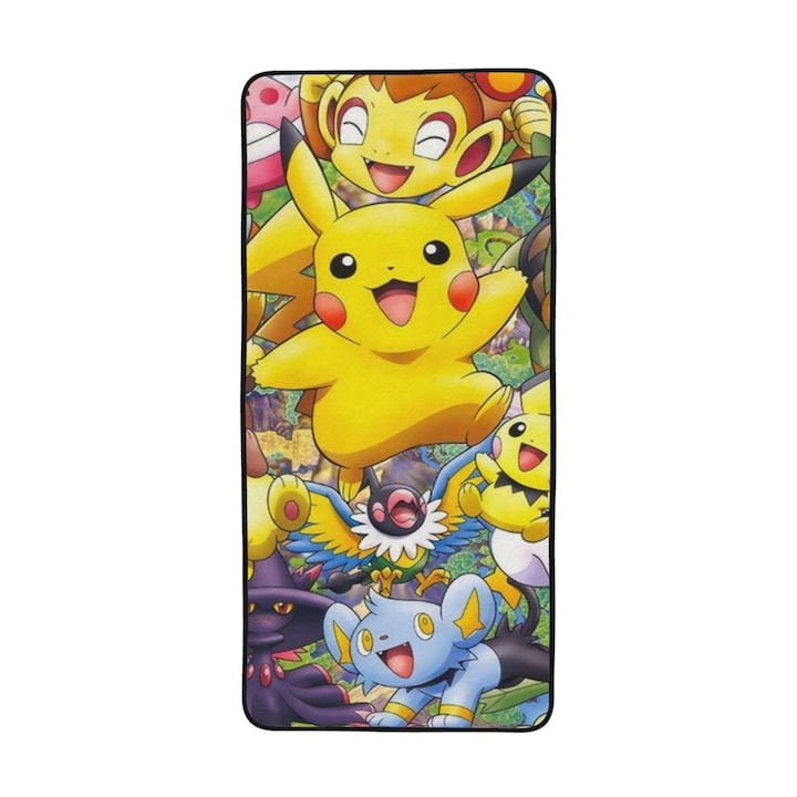 Плажна кърпа Rebaike, 90x180 см, Полиестер, Pokemon Pikachu