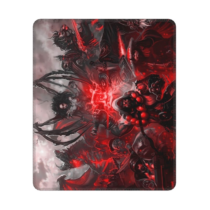 Mousepad Rebaike, antiderapant, cusaturi anti-rupere, 30x25x0.3cm, multicolor