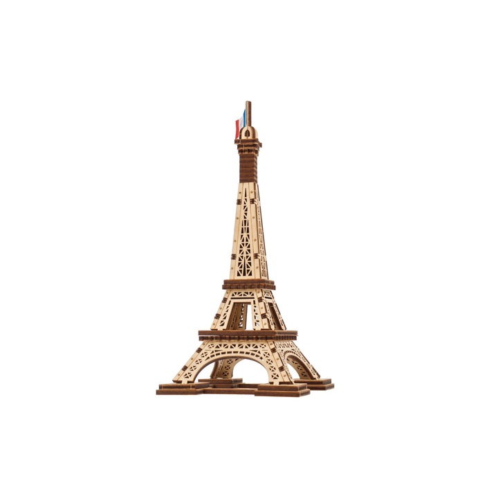 3D fa puzzle, Ugears, Paris Tower, 14+ év, 50 db