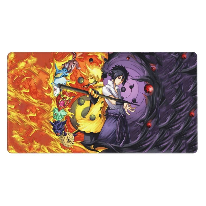 Mousepad Gaming Rebaike, 40x75cm, Suprafata Lycra, Margine Intarita, Multicolor