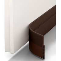 Profil Etansare Anti-Curent Premium pentru Usa, MONDESA®, Banda de Silicon cu Aderenta Puternica, Izolare Termica si Fonica, Instalare Rapida, 100cm, Maro