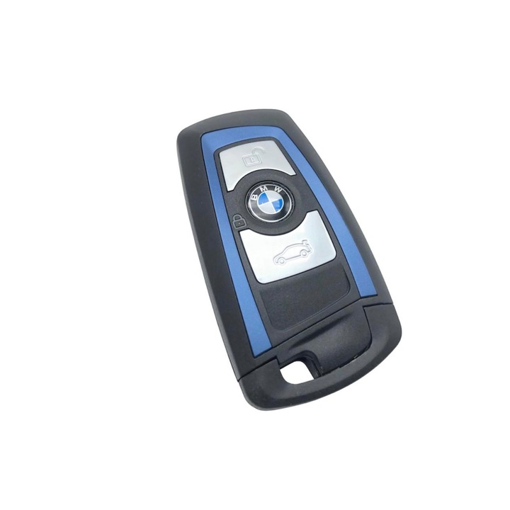 Carcasa Cheie 3 butoane BMW X3 F10 F20 F30 F40 F13 F14 F01 F02 Rama Albastra
