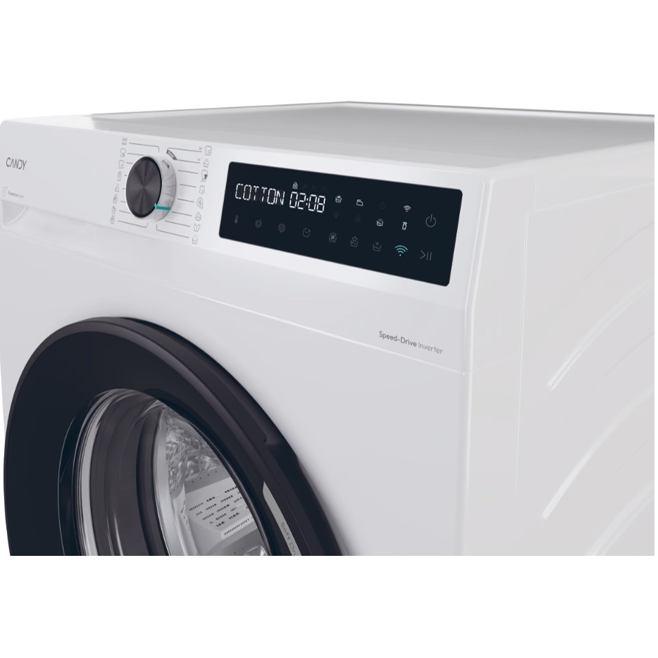 Masina de spalat rufe Candy BR 48B6-S, clasa energetica A-10%, 8 kg, 1400 rpm, Motor Inverter, ProActive Wash, conectivitate WiFi/ hOn app, Soft Drum, Clean Shield, alba