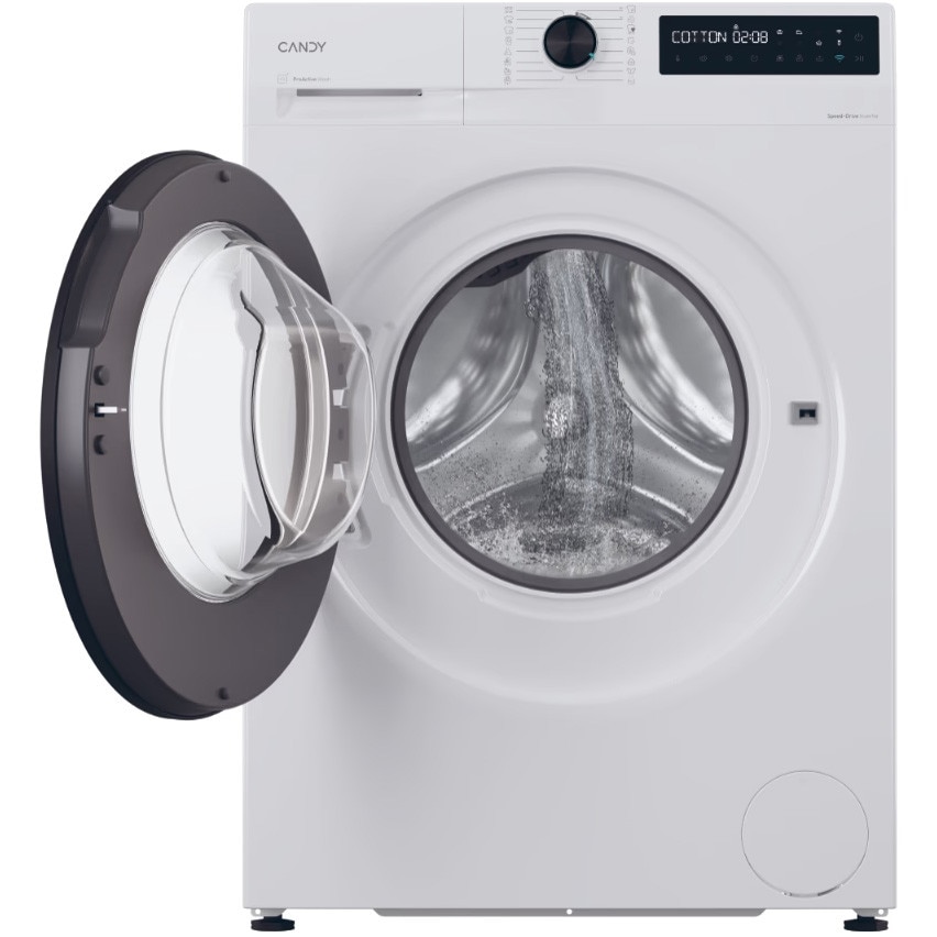 Masina de spalat rufe Candy BR 48B6-S, clasa energetica A-10%, 8 kg, 1400 rpm, Motor Inverter, ProActive Wash, conectivitate WiFi/ hOn app, Soft Drum, Clean Shield, alba