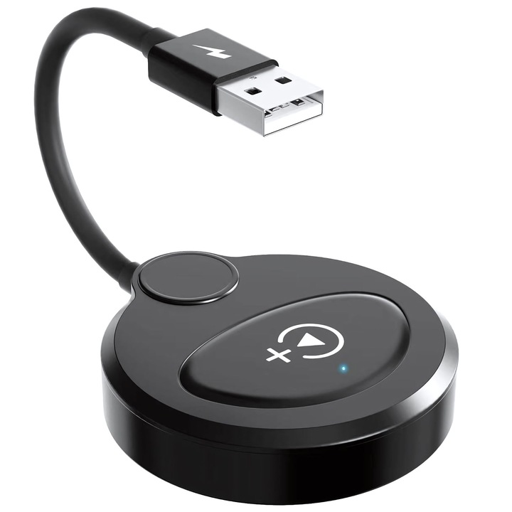 goBERA Wireless CarPlay Video adapter, Play2Video Netflix / Youtube, Gyári vezetékes Carplay-el szerelt autókhoz, Fekete