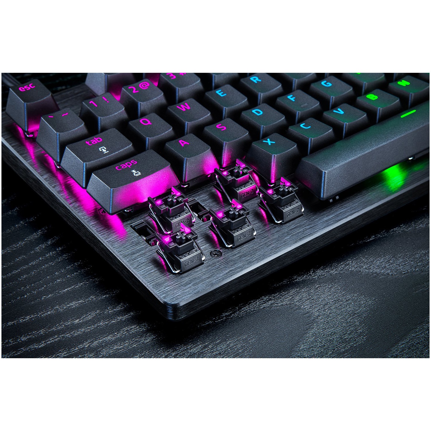 Tastatura mecanica Razer Huntsman V3 Pro Tenkeyless, iluminare