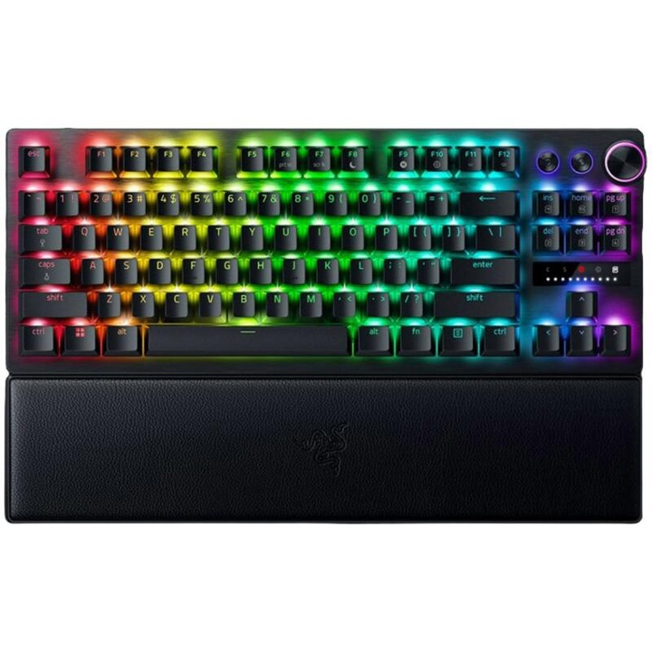 Tastatura mecanica Razer Huntsman V3 Pro Tenkeyless , iluminare RazerChroma RGB, US layout, Negru