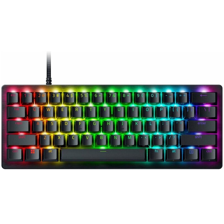 Tastatura Razer Huntsman V3 Pro Mini, iluminare Razer Chroma RGB, US layout, Negru