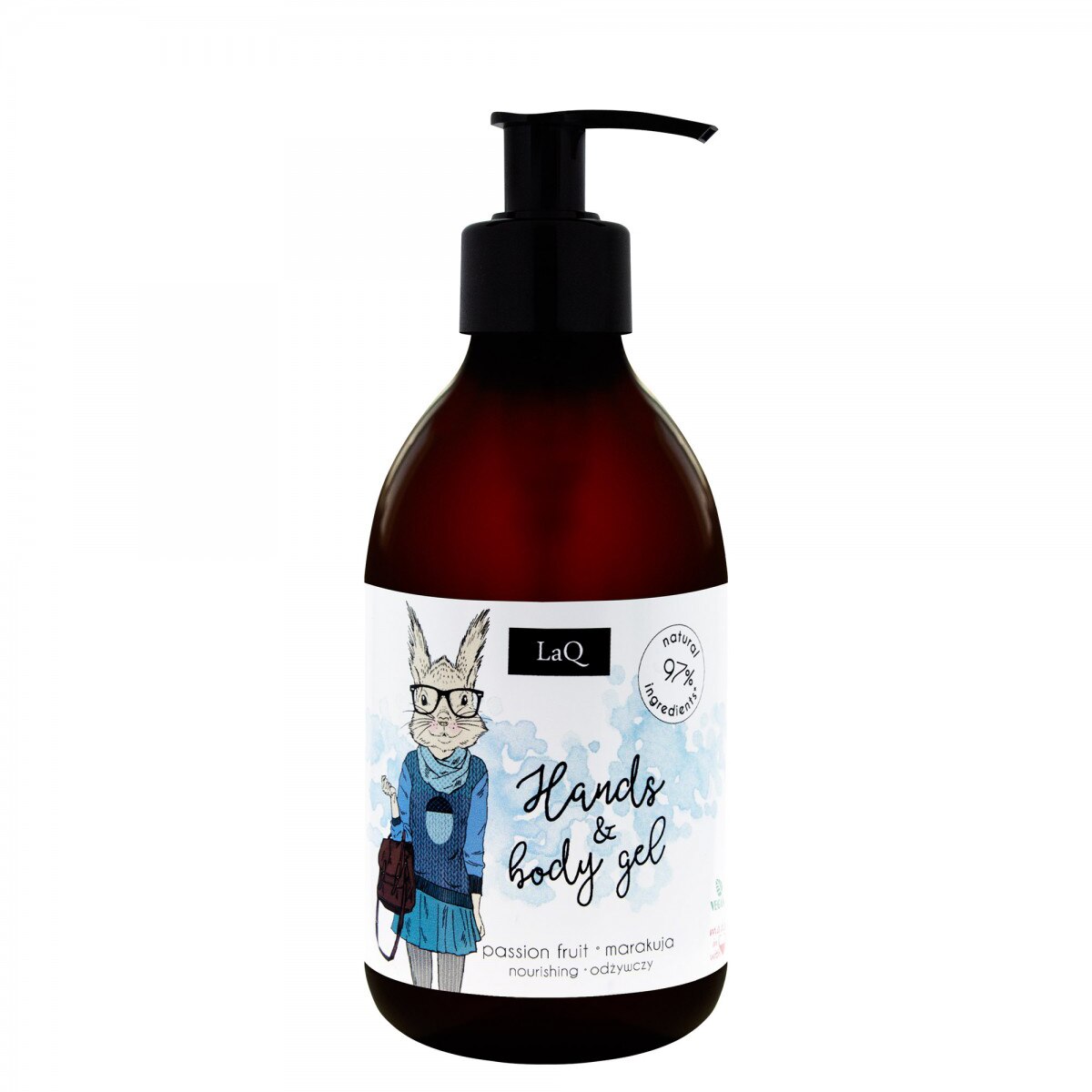 Gel de curatare pentru maini si corp fructul pasiunii, 300ml, LaQ