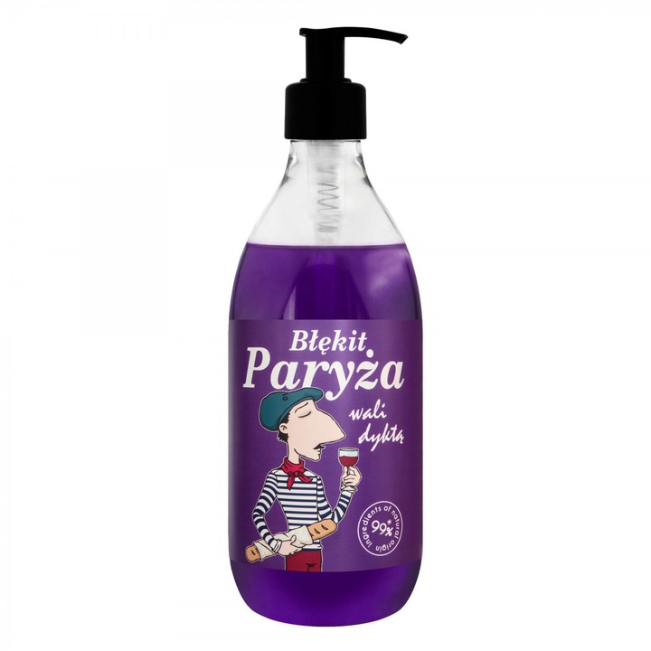 LaQ SHOTS! PURPLE - NATURAL HEDONIST férfi tusfürdő, 500ml