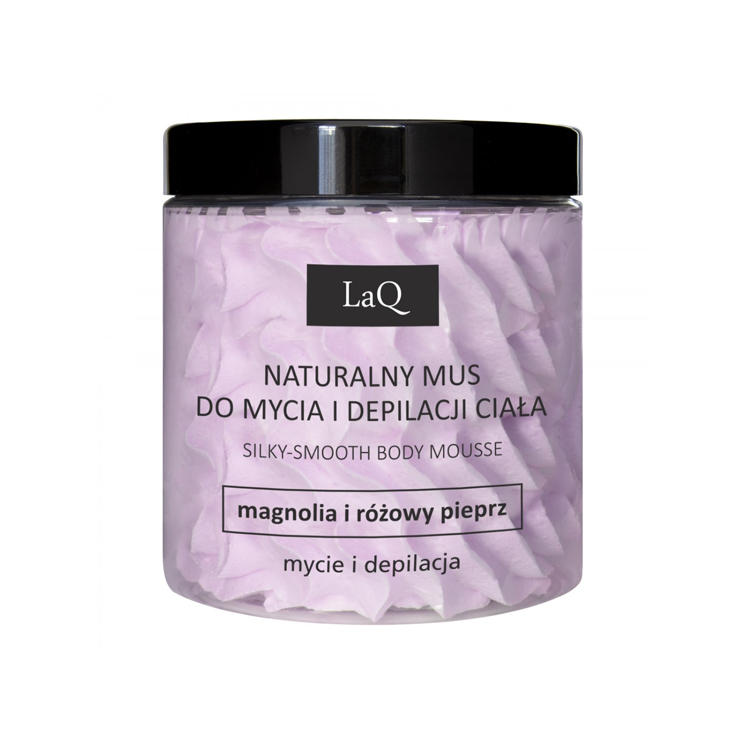 Spuma pentru curatarea corpului si epilare MAGNOLIE SI PIPER ROZ, 100g, LaQ