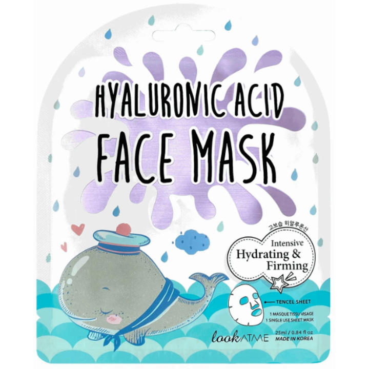 Masca servetel pentru hidratare intensa cu acid hialuronic, 25ml, Look At Me