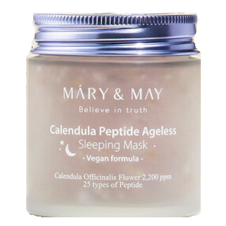 Masca pentru noapte cu galbenele si peptide, 110g , Mary and May