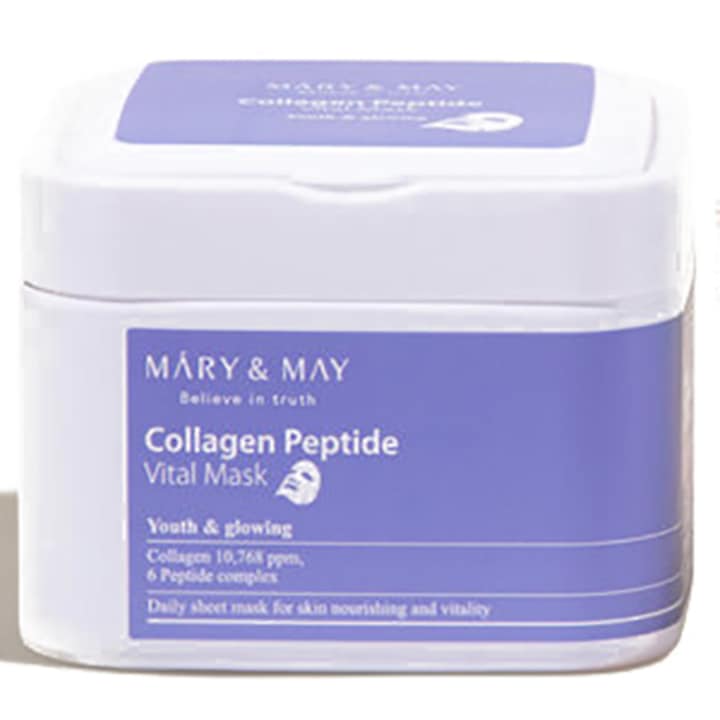 Masca servetel Collagen Peptide [30 buc], 400ml, Mary and May