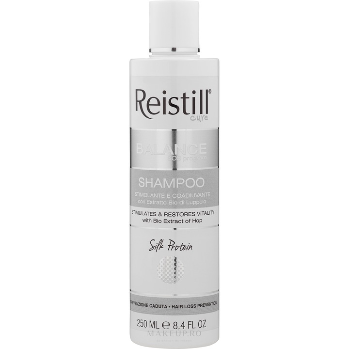 Balance SOS Program - Sampon fortifiant anti-caderea parului cu extract bio de hamei, 250ml, Reistill