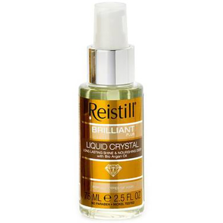 Brilliant Plus - Serum cu ulei de argan pentru reconstructia si stralucirea parului, 75ml, Reistill