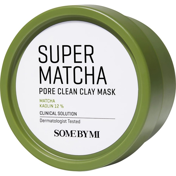 Masca de fata cu argila Somebymi, Super Matcha Pore Clean Clay Mask, 100 g