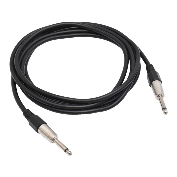 Audiokábel Jack 6, 3mm MO apa-apa, 6mm / 3m