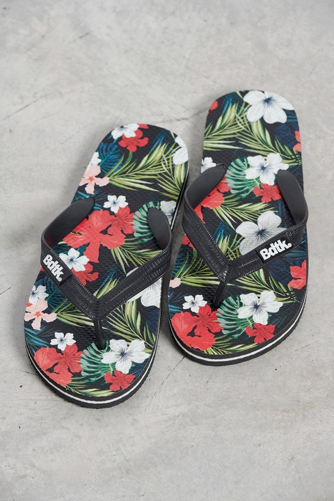 Slapi unisex BDTK MAURO, talpa moale, imprimeu, marimea 40