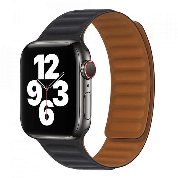 Каишка Techsuit Watchband (W035) - Черен за Apple Watch 1/2/3/4/5/6/7/8/9/SE/SE 2 (38/40/41mm)