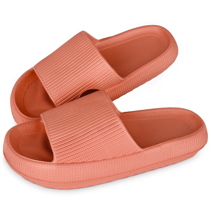 Papuci dama SHAINE, spuma, portocaliu, 40\41 EU