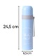 Termos Calatorie Retoo din INOX cu Pereti Dubli, Capac Functie Pahar si Buton Antiscurgere, Capacitate 500ml, Rezistent la Rugina si la Scurgeri, Pastreaza Bautura Fierbinte sau Rece, Albastru