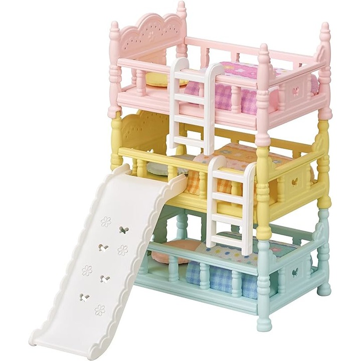Комплект 3 двуетажни легла Sylvanian Families 7 см