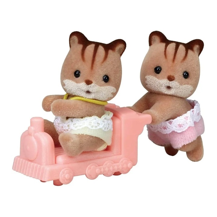 Set 2 Figurine Sylvanian Families - Gemeni Veverite 5 cm