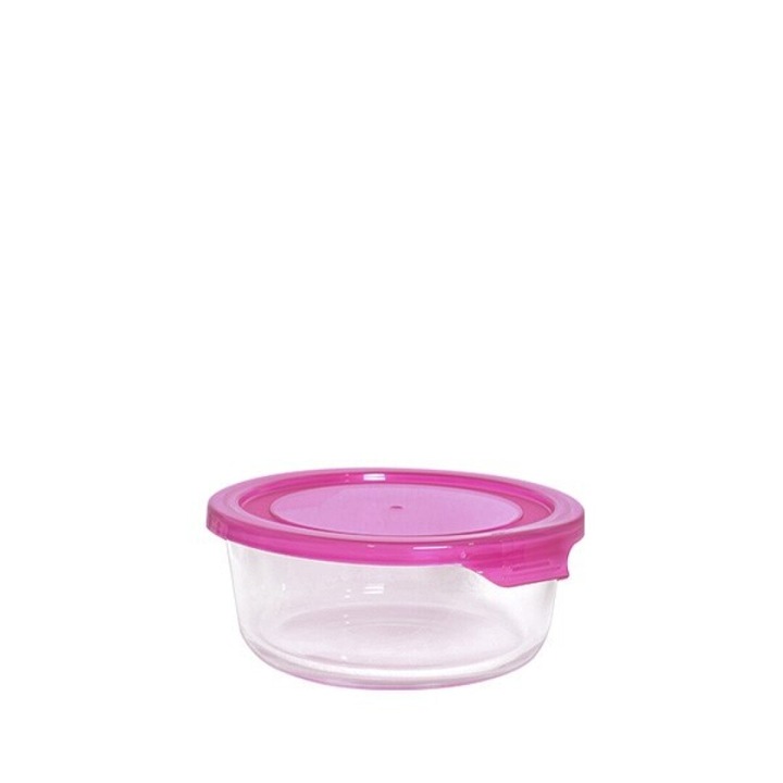 Caserola Yena rotunda cu capac de plastic Alorno 1.3l