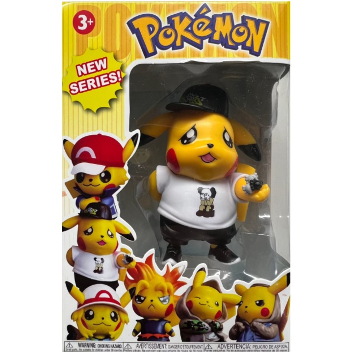 Figura Pokemon Pikachu, gyűjthető POP, Angry Model, AVD TOYS® 10 cm