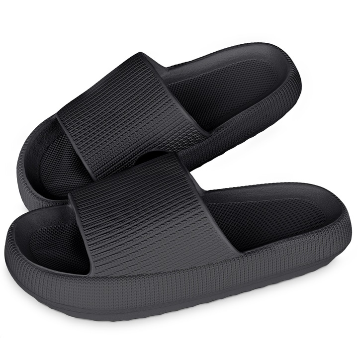 Papuci dama SHAINE, spuma, negru, 40\41 EU