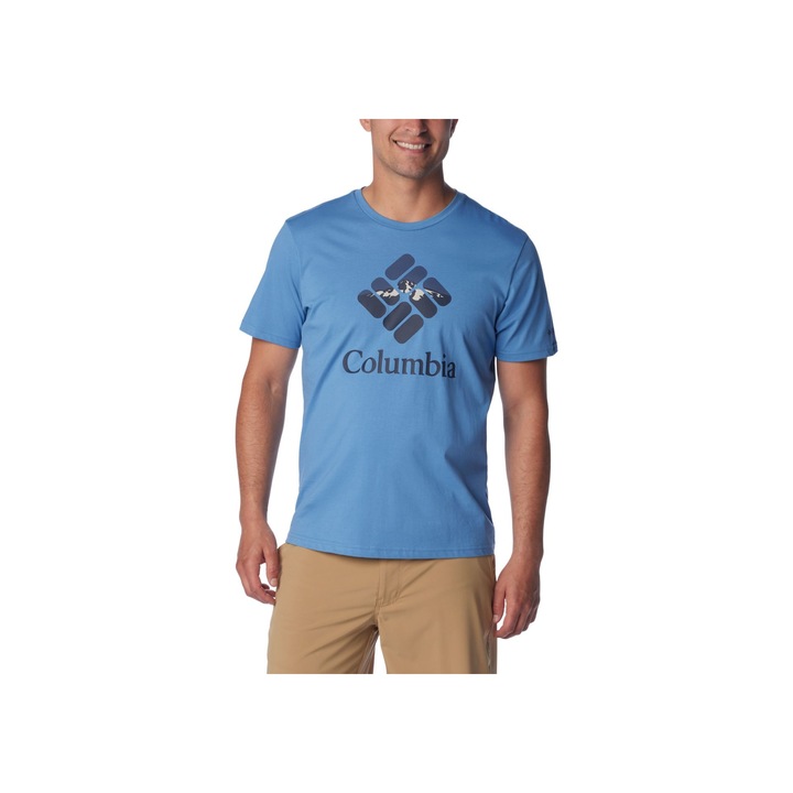 Tricou pentru barbati, Columbia, Rapid Ridge, Albastru, L INTL