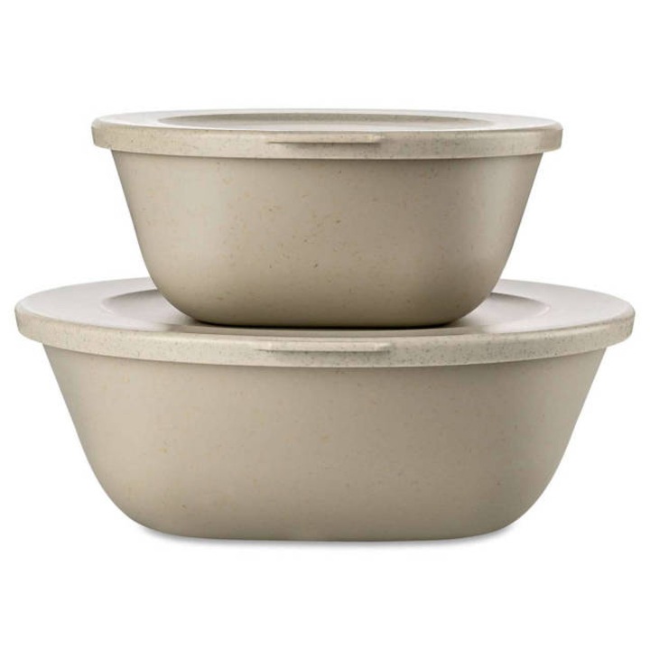 Recipient cu capac 0,7l + 1,3l, CONNECT BOX SET KOPENHAGEN, set 2 buc, KOZIOL